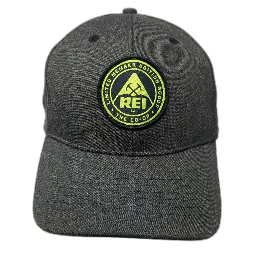 REI Baseball Cap Gray One Size Limited Member Edition Mountain Patch Co-op Hat